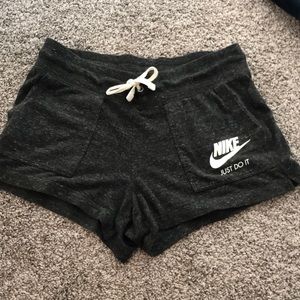 Grey Nike sweat shorts gently used